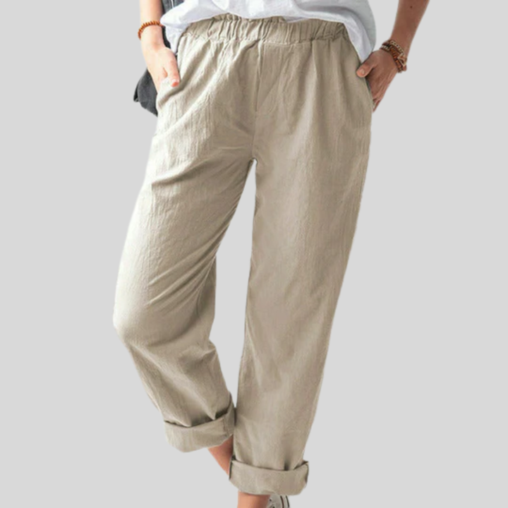 Neria | Soft-Structure Trousers