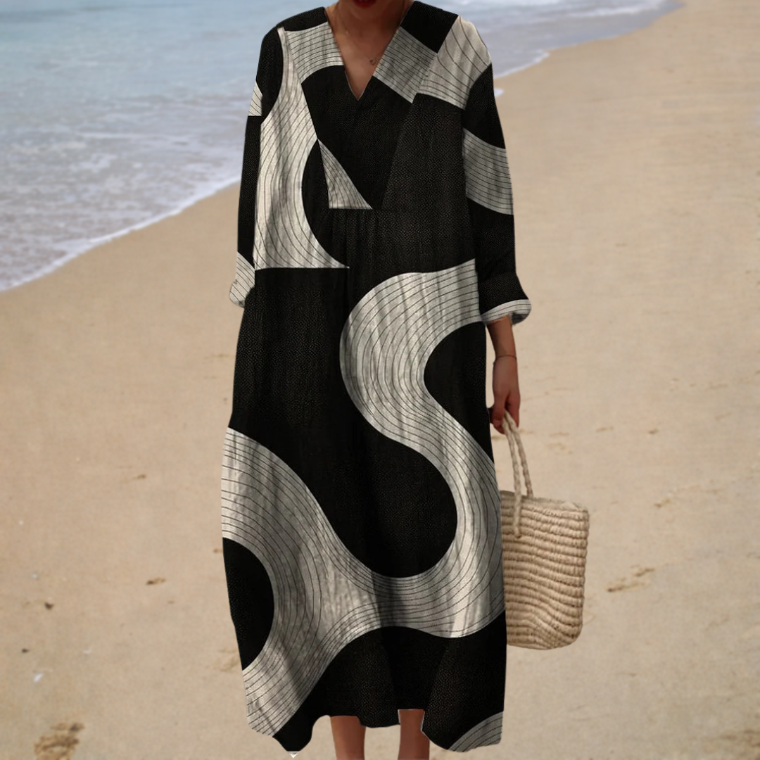 Flowy Patterned Summer Dress — Style 4