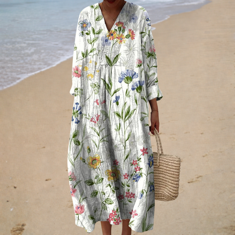 Flowy Patterned Summer Dress — Style 7