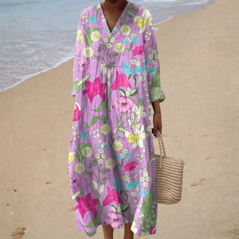 Flowy Printed Summer Dress — Style 1