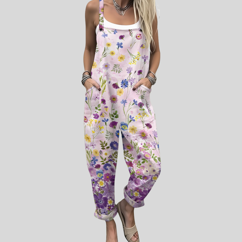 Delicate Wildflower Dungarees