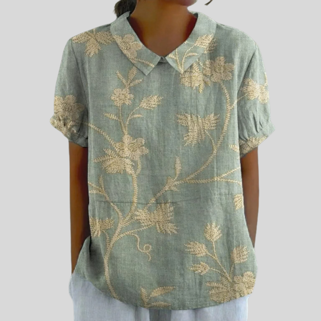 Floral Top, Effortless Comfort — Style 35