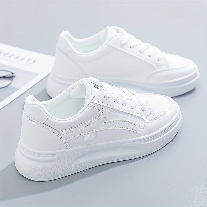 Chic White Comfort Sneakers