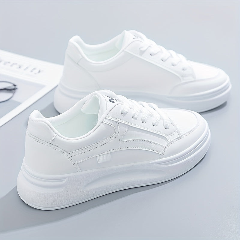 Chic White Comfort Sneakers