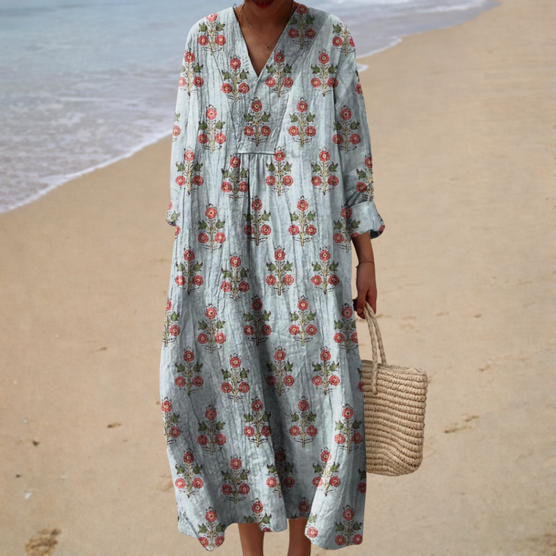 Flowy Patterned Summer Dress — Style 1