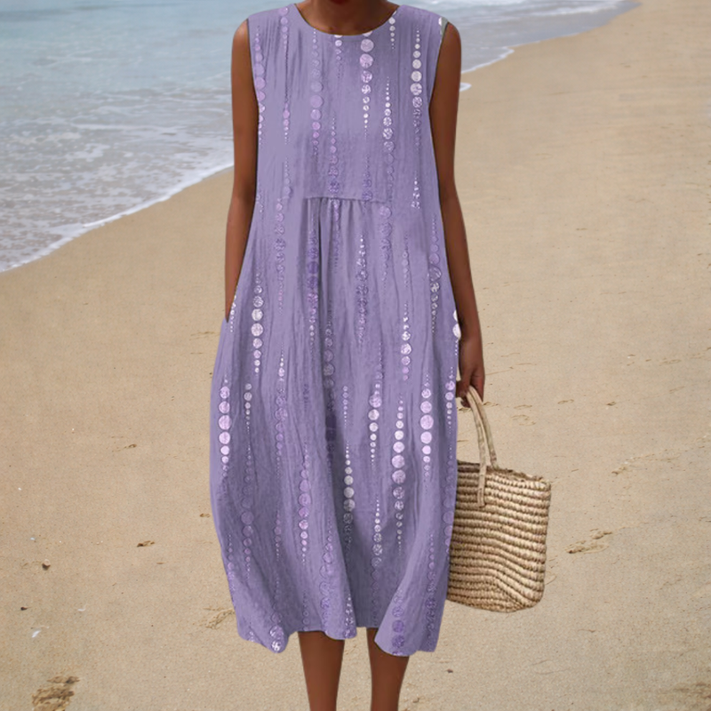 Sleeveless Summer Dress, Comfortable Fit — Style 9