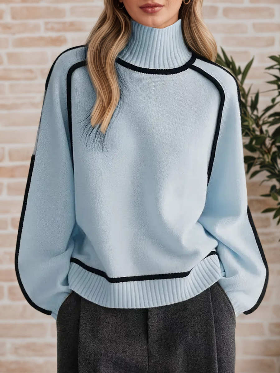 Donna | Elegant Standing-Collar Jumper
