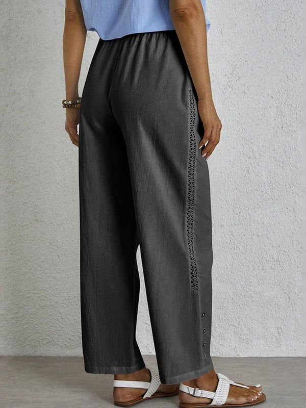 Shania | Relaxed Button Trousers