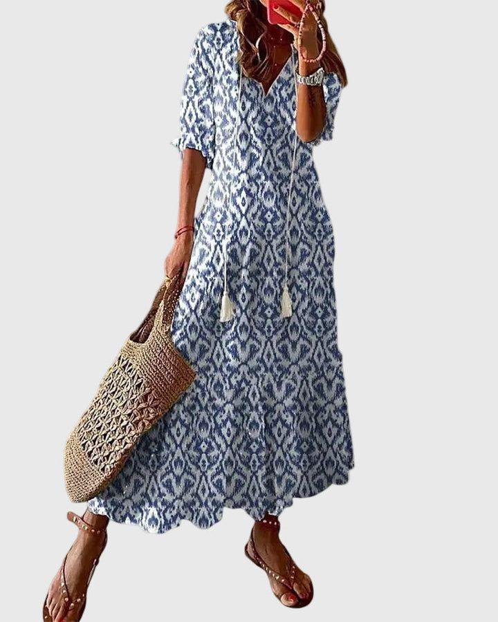 Amalia Vintage Boho Maxi Dress