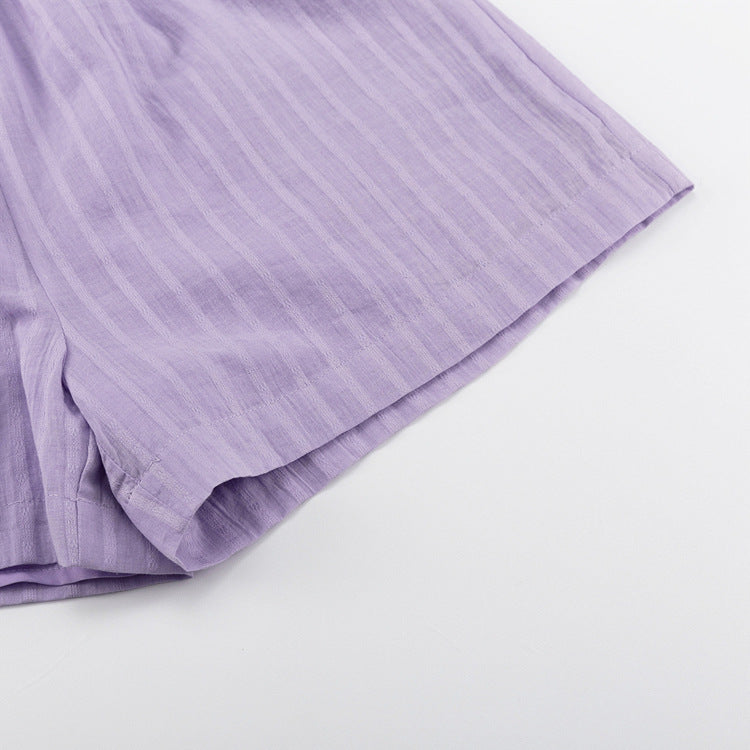 Viola | Button-Front Set with Airy Shorts