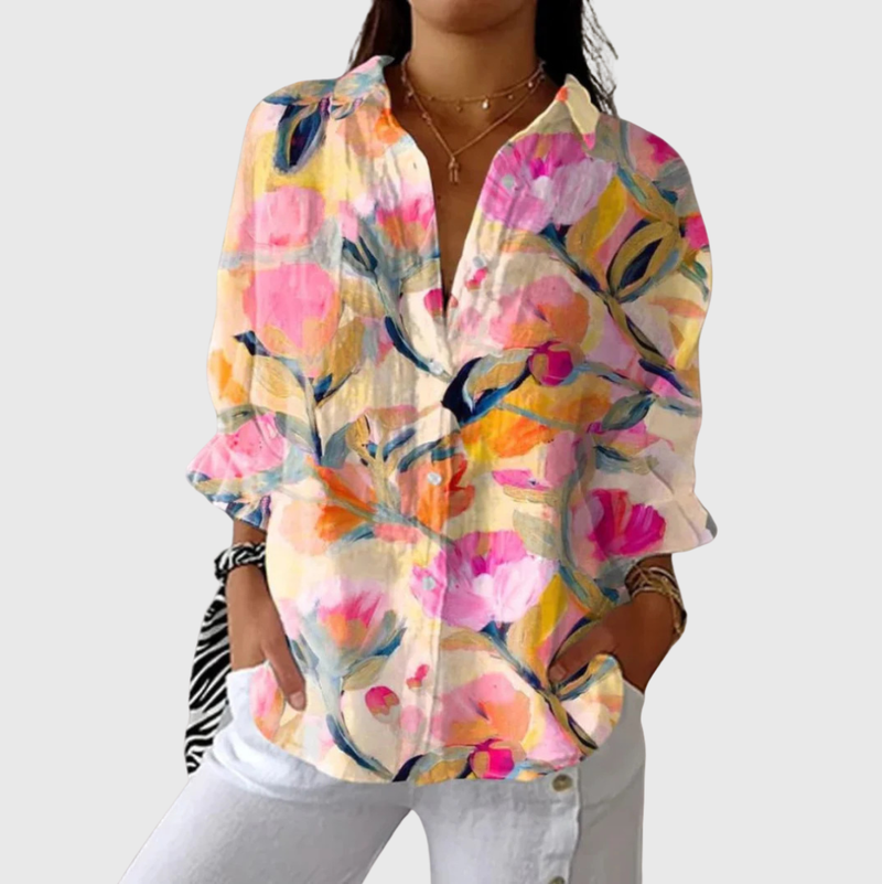 Colourful Printed Lightweight Blouse — Style 18