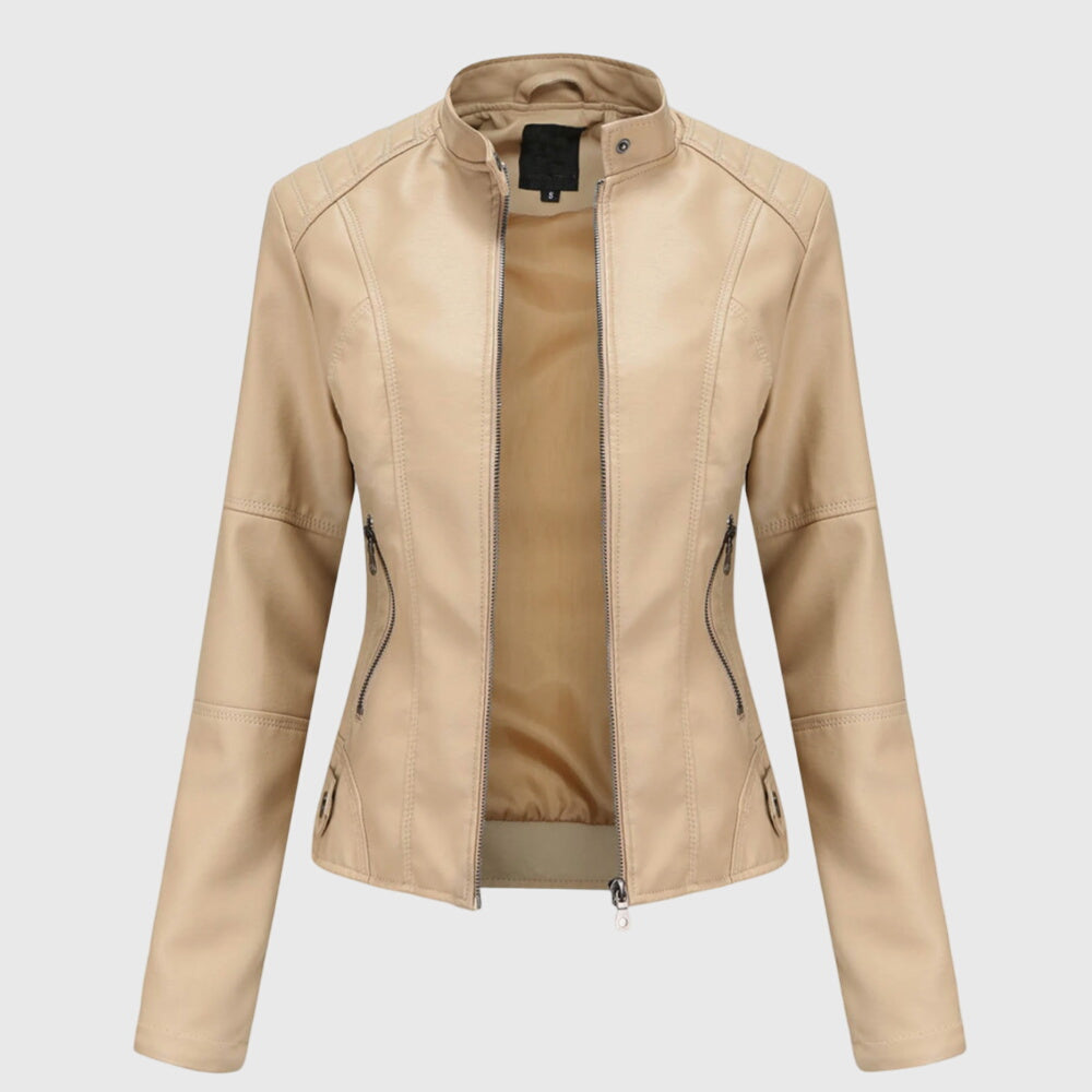 Giorgina | Elegant Leather Jacket for Women