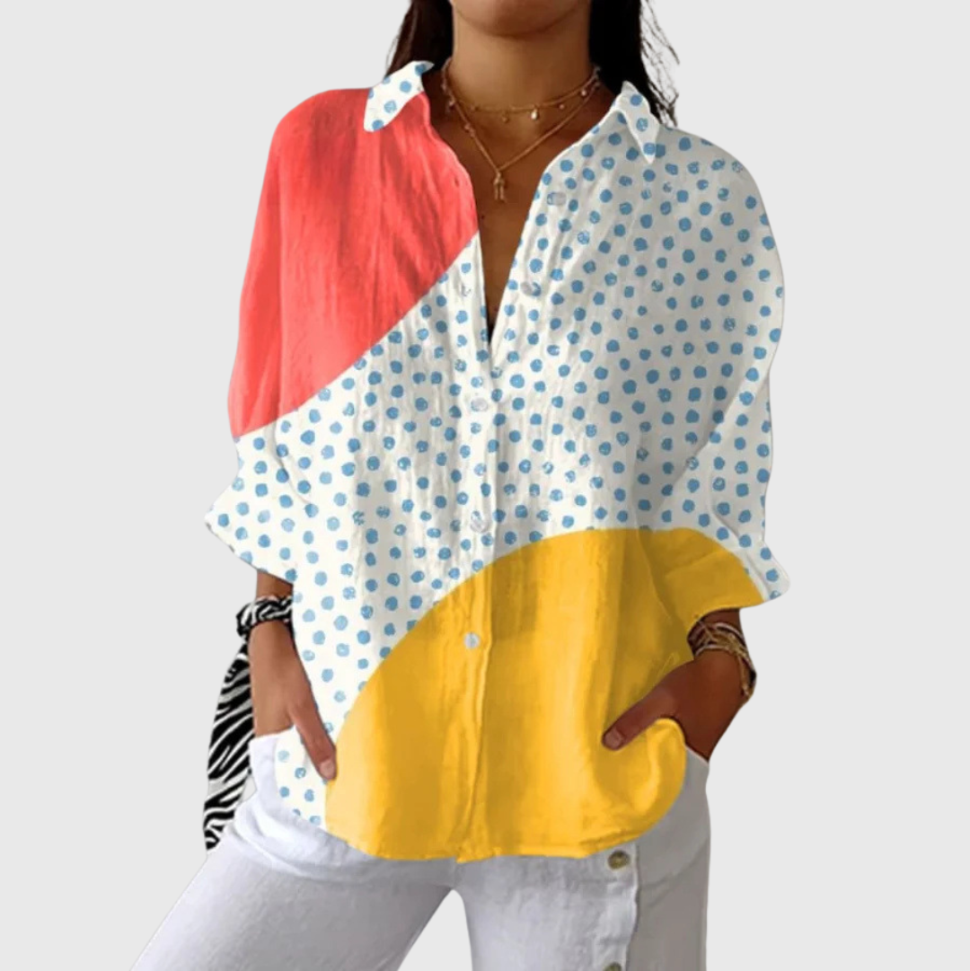 Colourful Printed Lightweight Blouse — Style 30