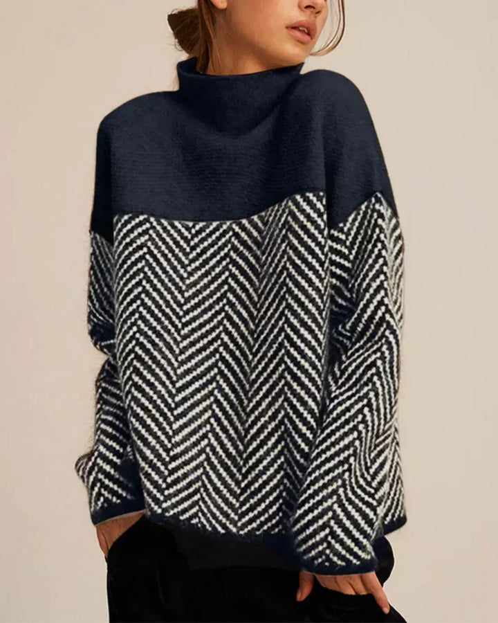 Norah | Cotton Standing-Collar Jumper