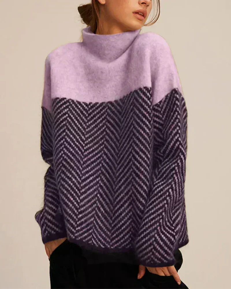 Norah | Cotton Standing-Collar Jumper
