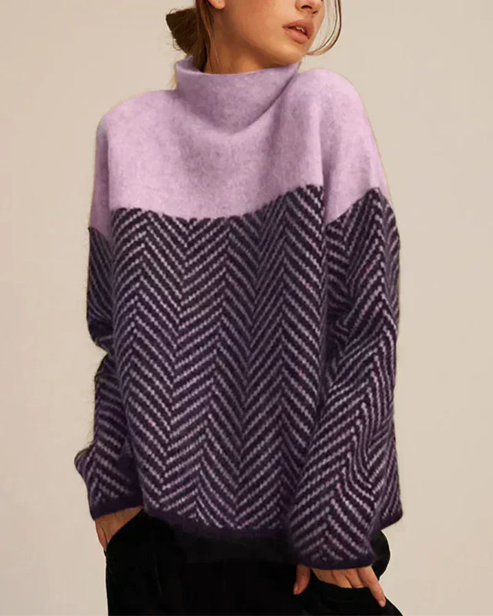 Norah | Cotton Standing-Collar Jumper
