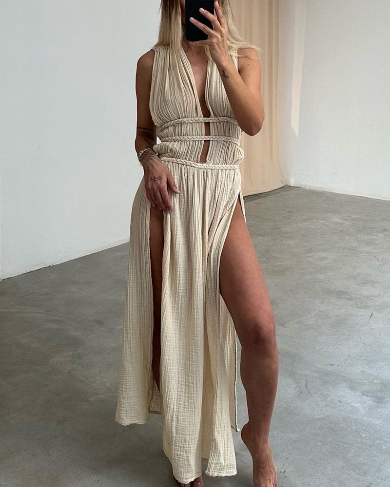 Zolla | Textured Slit Dress