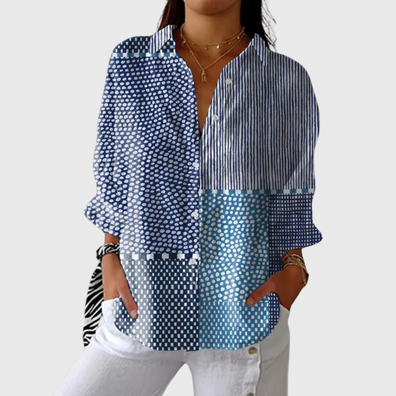 Colourful Printed Lightweight Blouse — Style 23