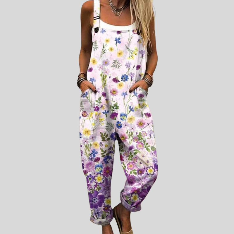 Wildflower Dungarees | Lilac
