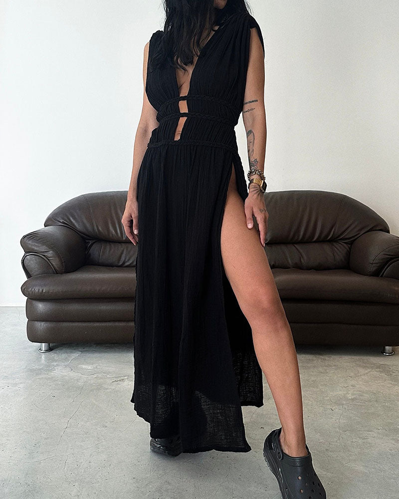 Zolla | Textured Slit Dress