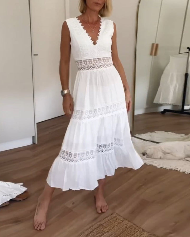 Circe | Lace V-Neck Cami Dress