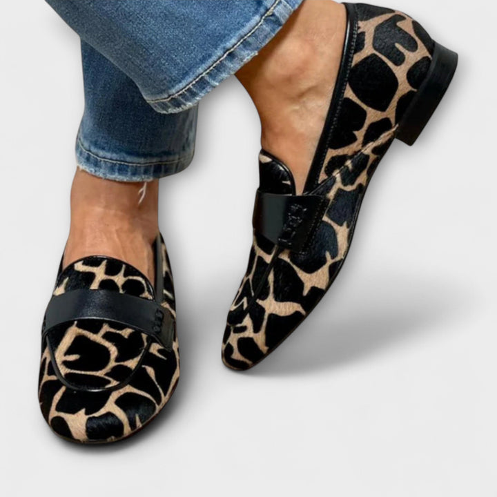Léonie Leopard Print Loafers