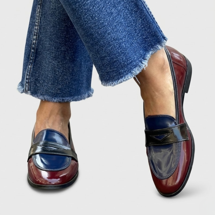 Claudia Contrast Loafers