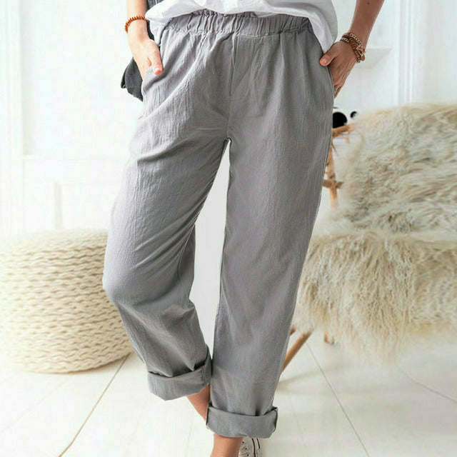 Neria | Soft-Structure Trousers