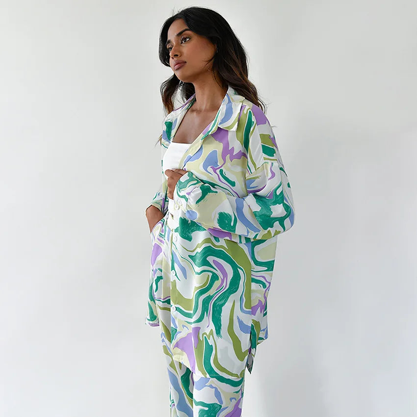 Zyra Printed Two-Piece Set