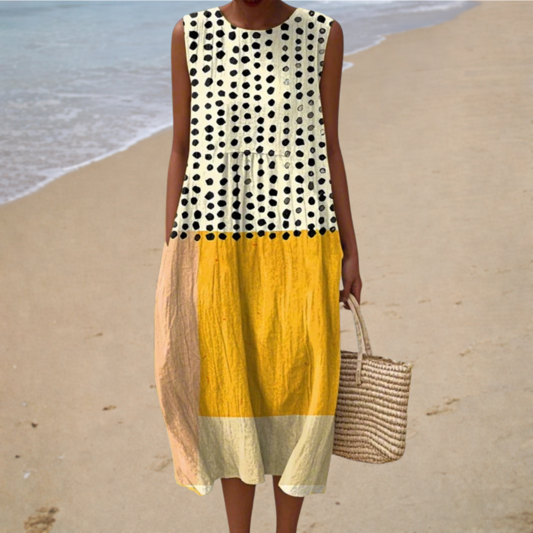 Sleeveless Summer Dress, Comfortable Fit — Style 16