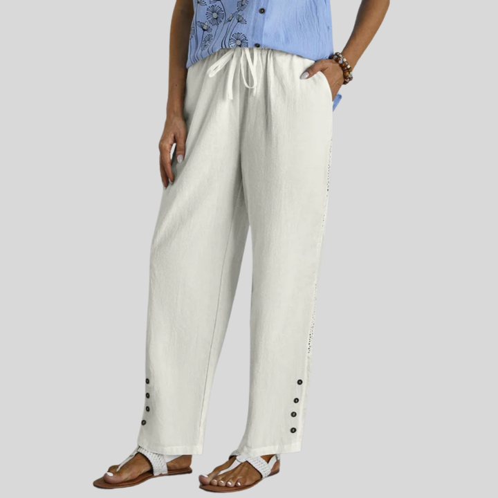 Shania | Relaxed Button Trousers