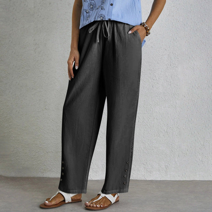 Shania | Relaxed Button Trousers