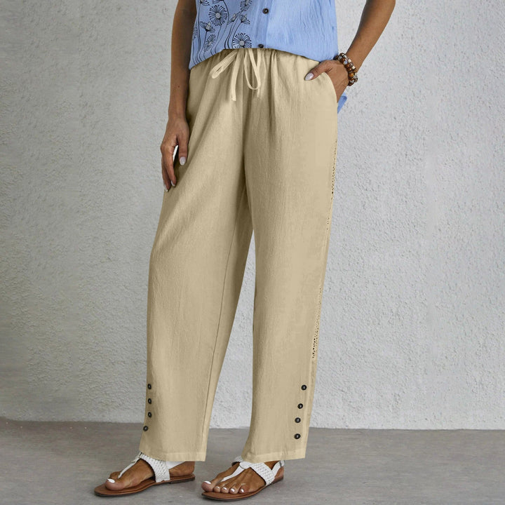 Shania | Relaxed Button Trousers