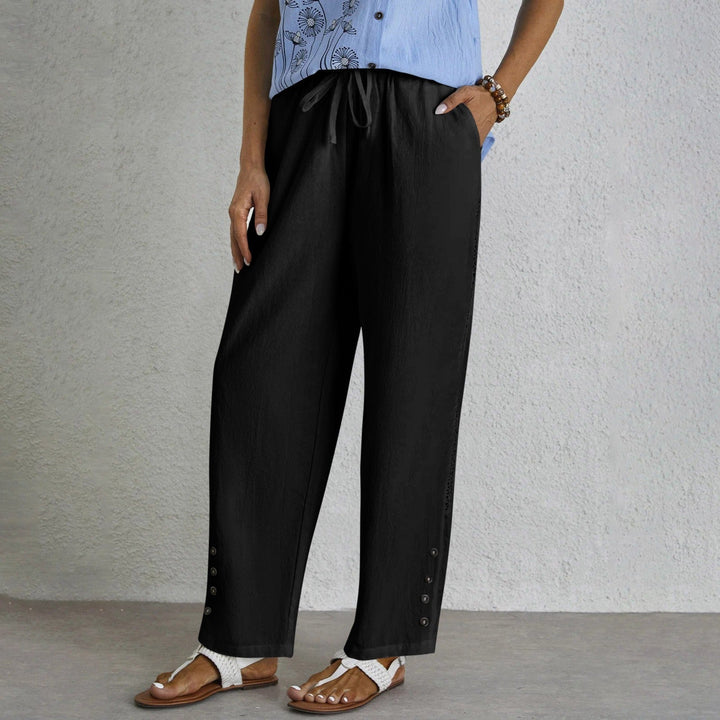 Shania | Relaxed Button Trousers