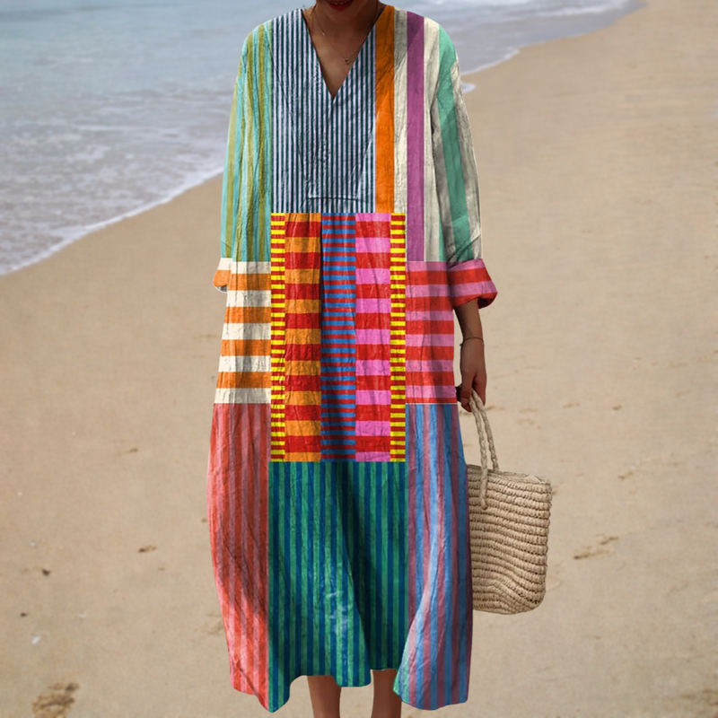 Flowy Patterned Summer Dress — Style 5