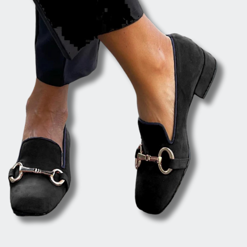 Louna | Elegant Buckle Moccasins