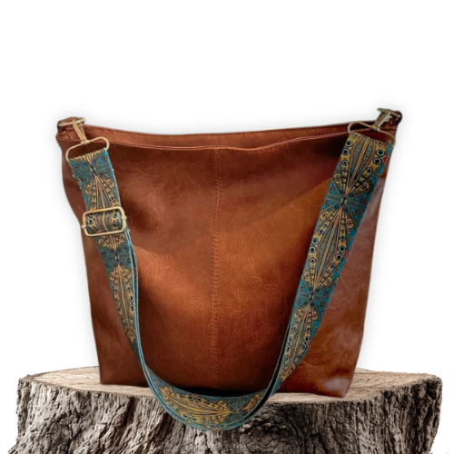 Marian | Vintage Leather Bag with Crossbody Strap