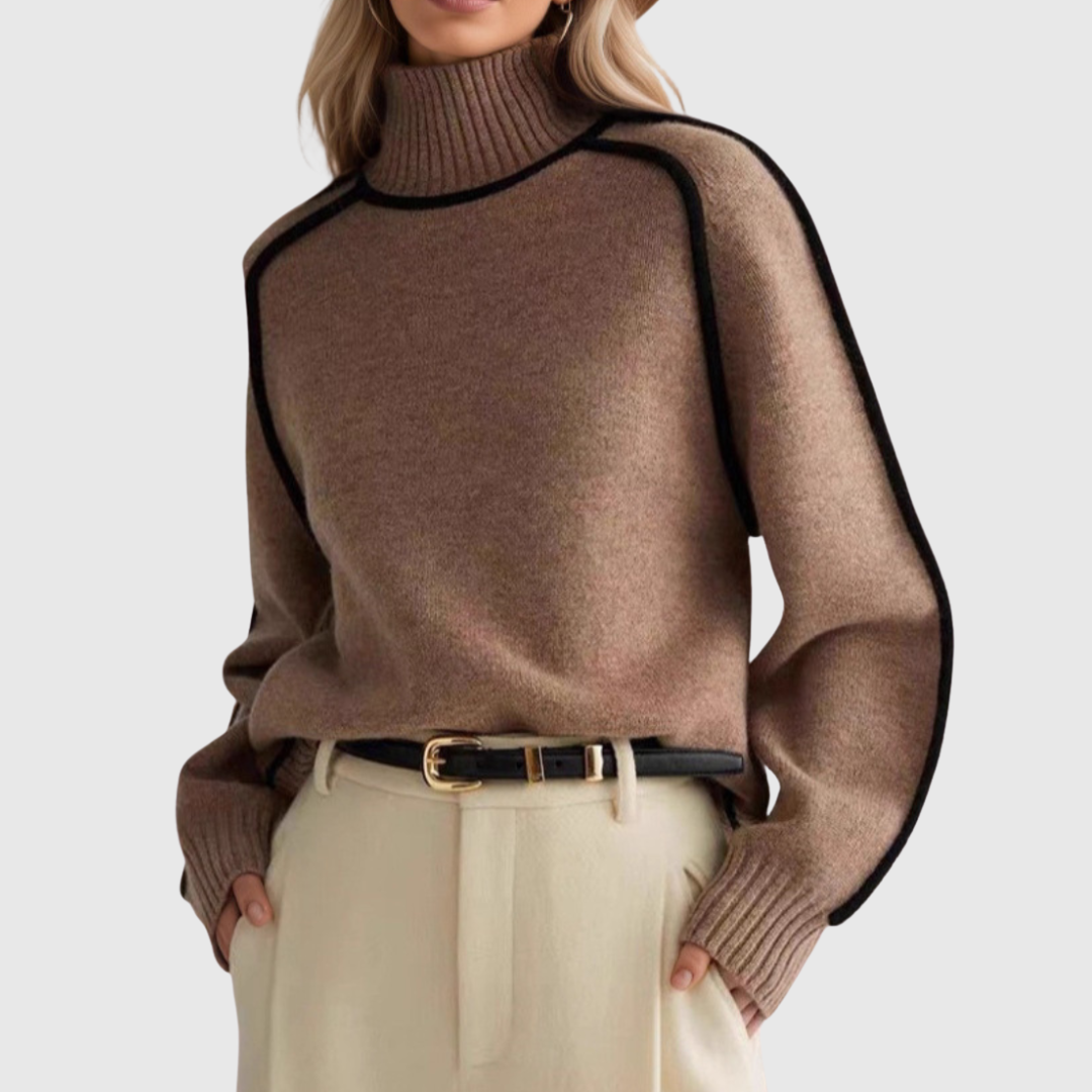 Donna | Elegant Standing-Collar Jumper