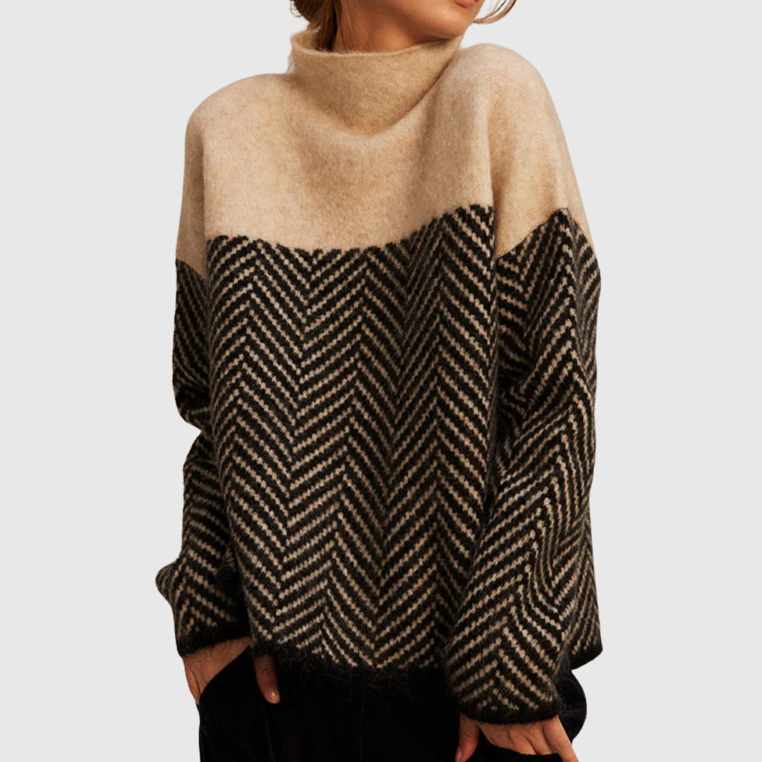 Norah | Cotton Standing-Collar Jumper
