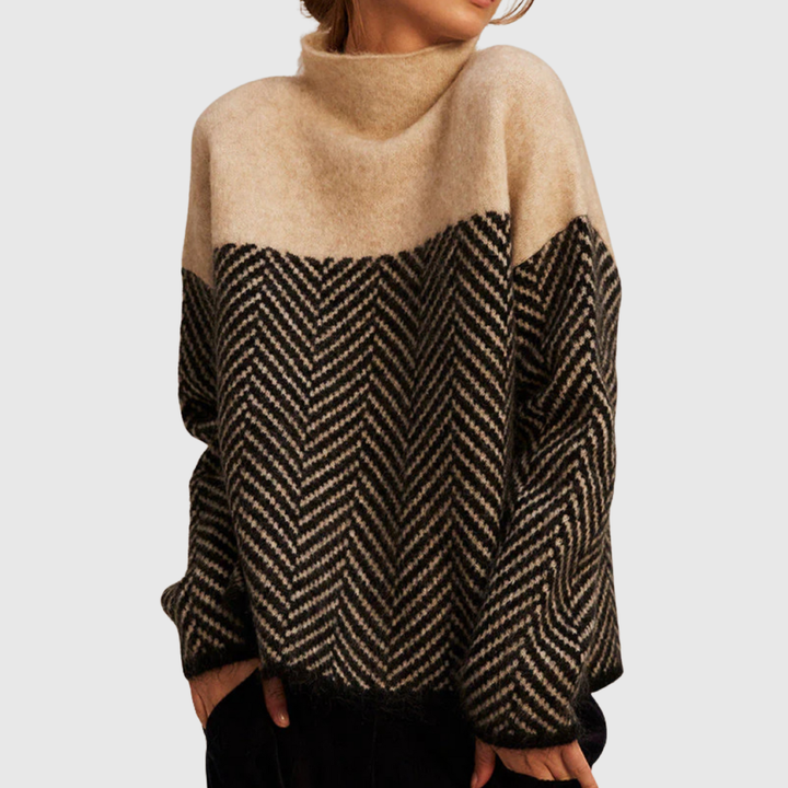 Norah | Cotton Standing-Collar Jumper