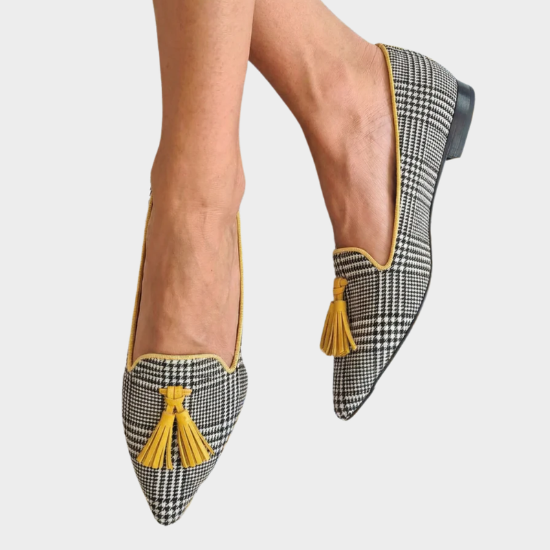 Odessie | Modern Check Moccasin