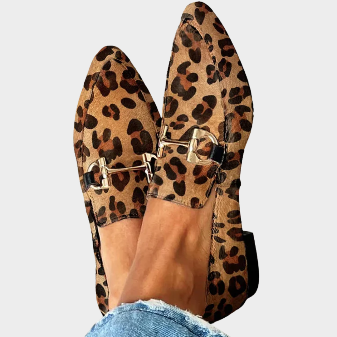 Gia | Elegant Leopard Moccasins