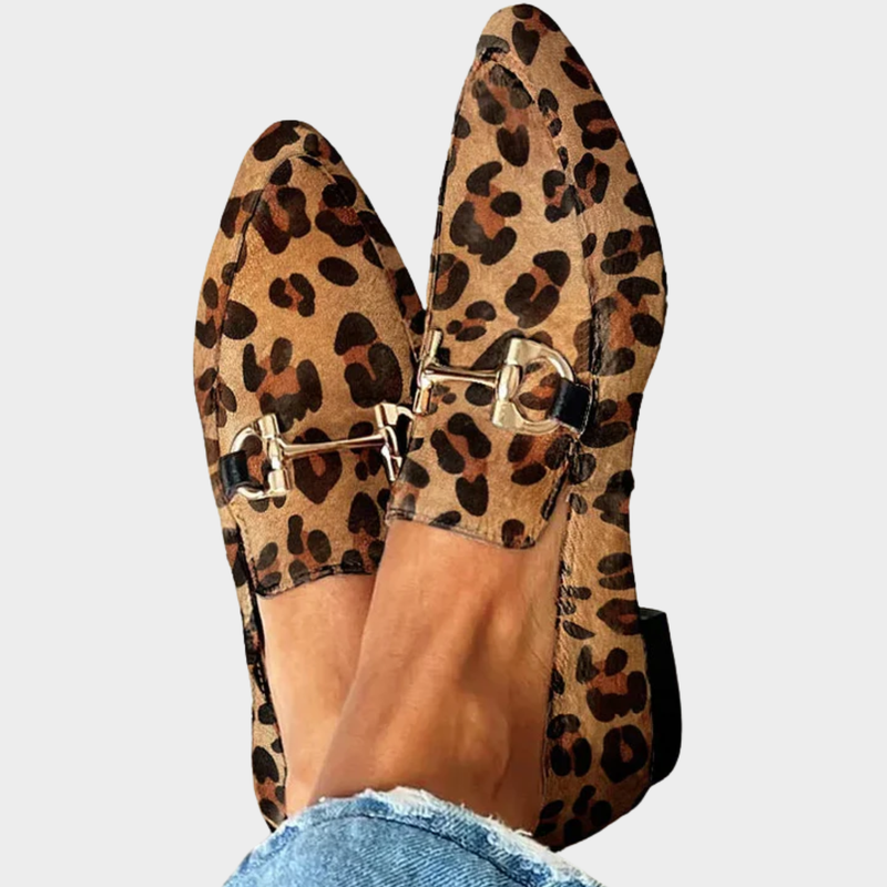 Gia | Elegant Leopard Moccasins