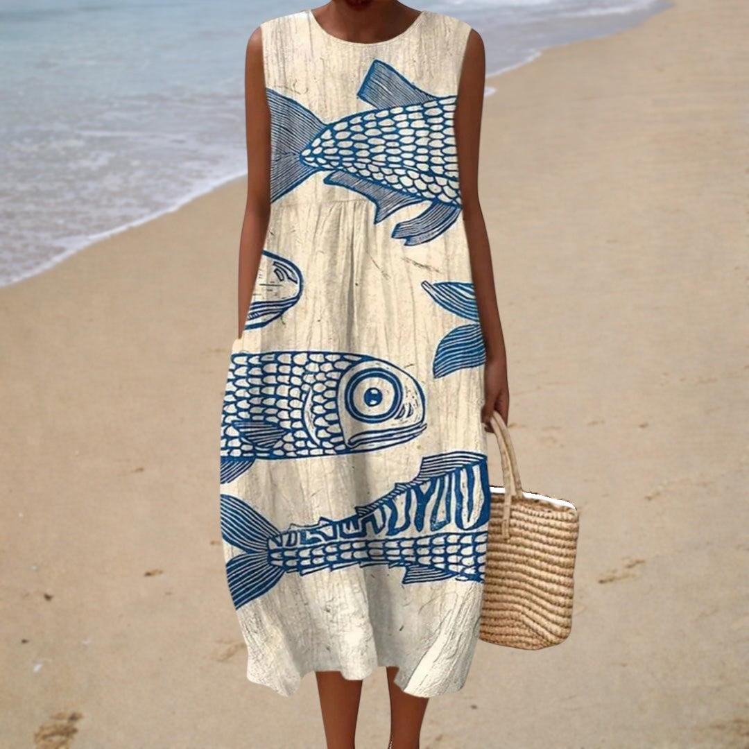 Sleeveless Summer Dress, Airy Comfort — Style 1