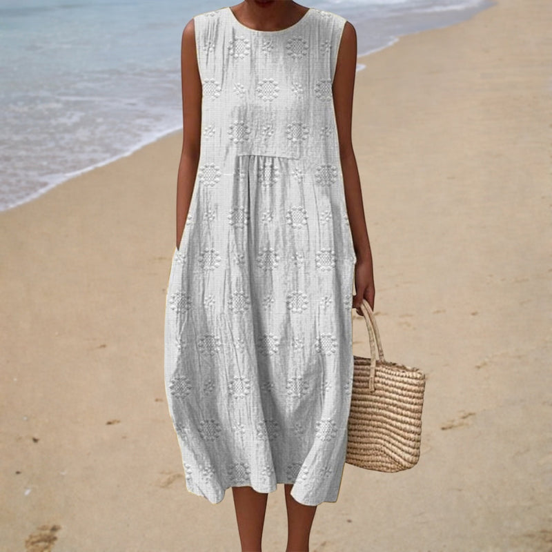 Sleeveless Summer Dress, Comfortable Fit — Style 1