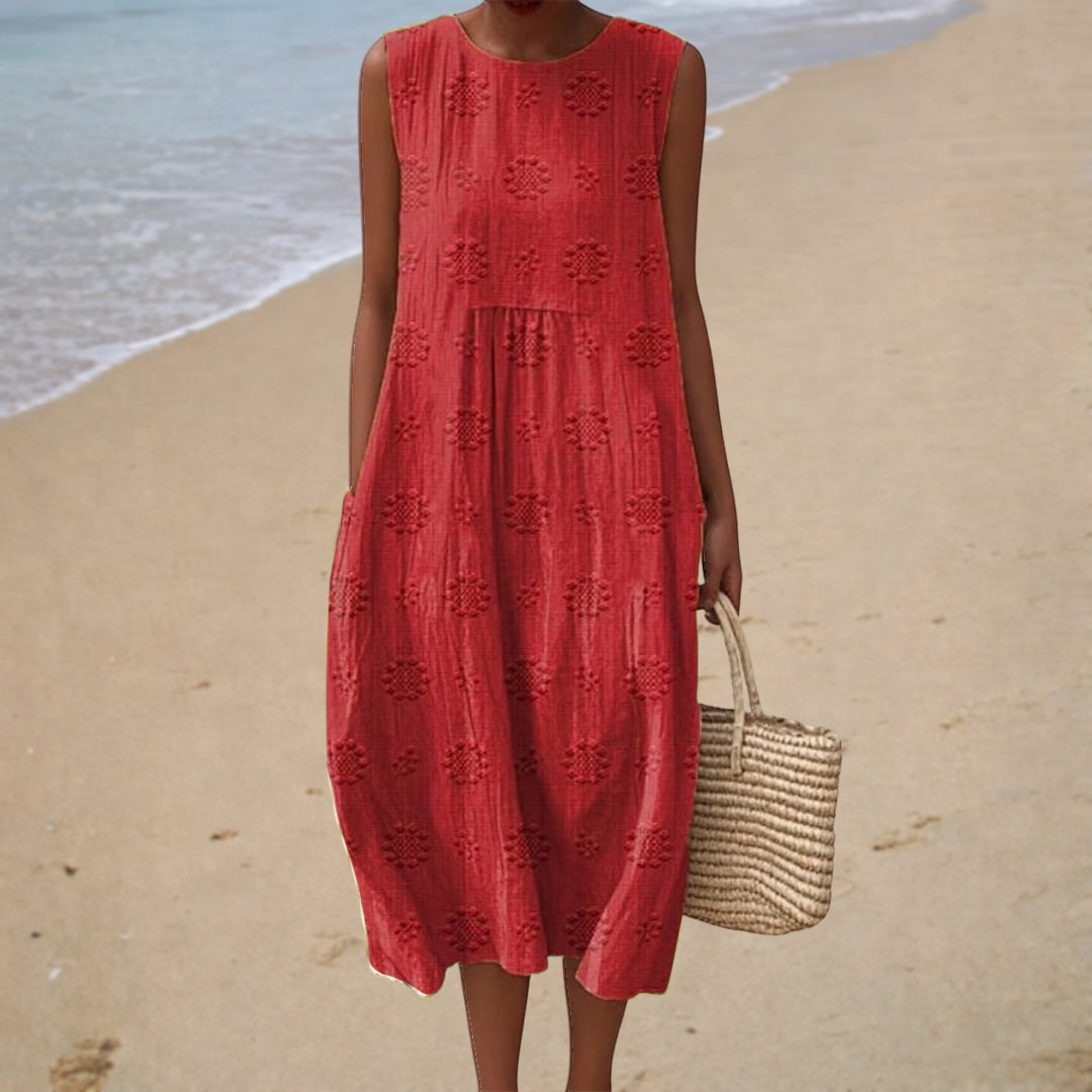 Sleeveless Summer Dress, Effortless Elegance — Style 1