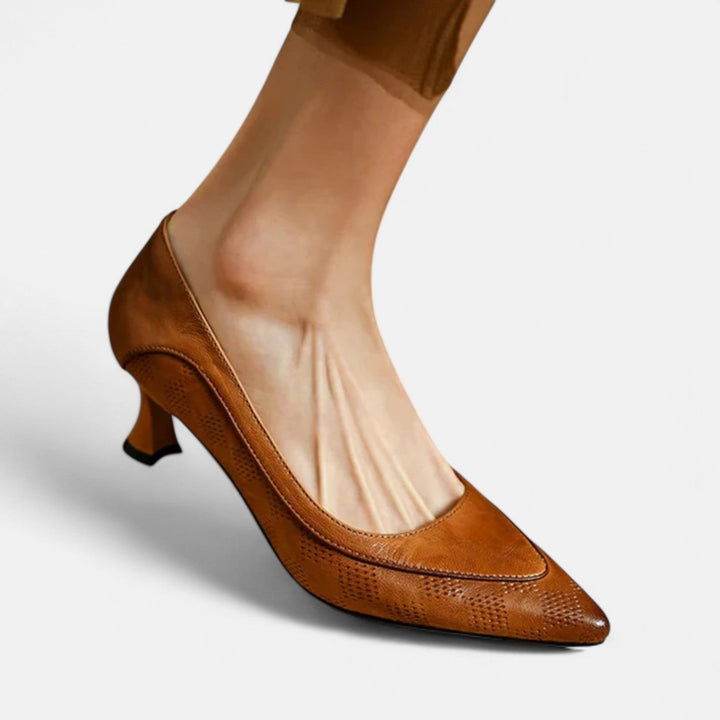 Amara Leather-Look Heels