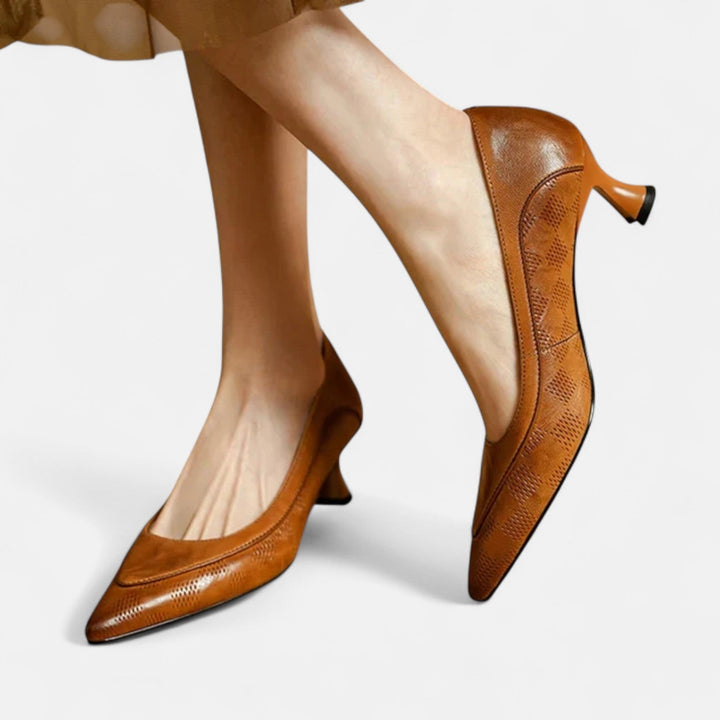 Amara Leather-Look Heels