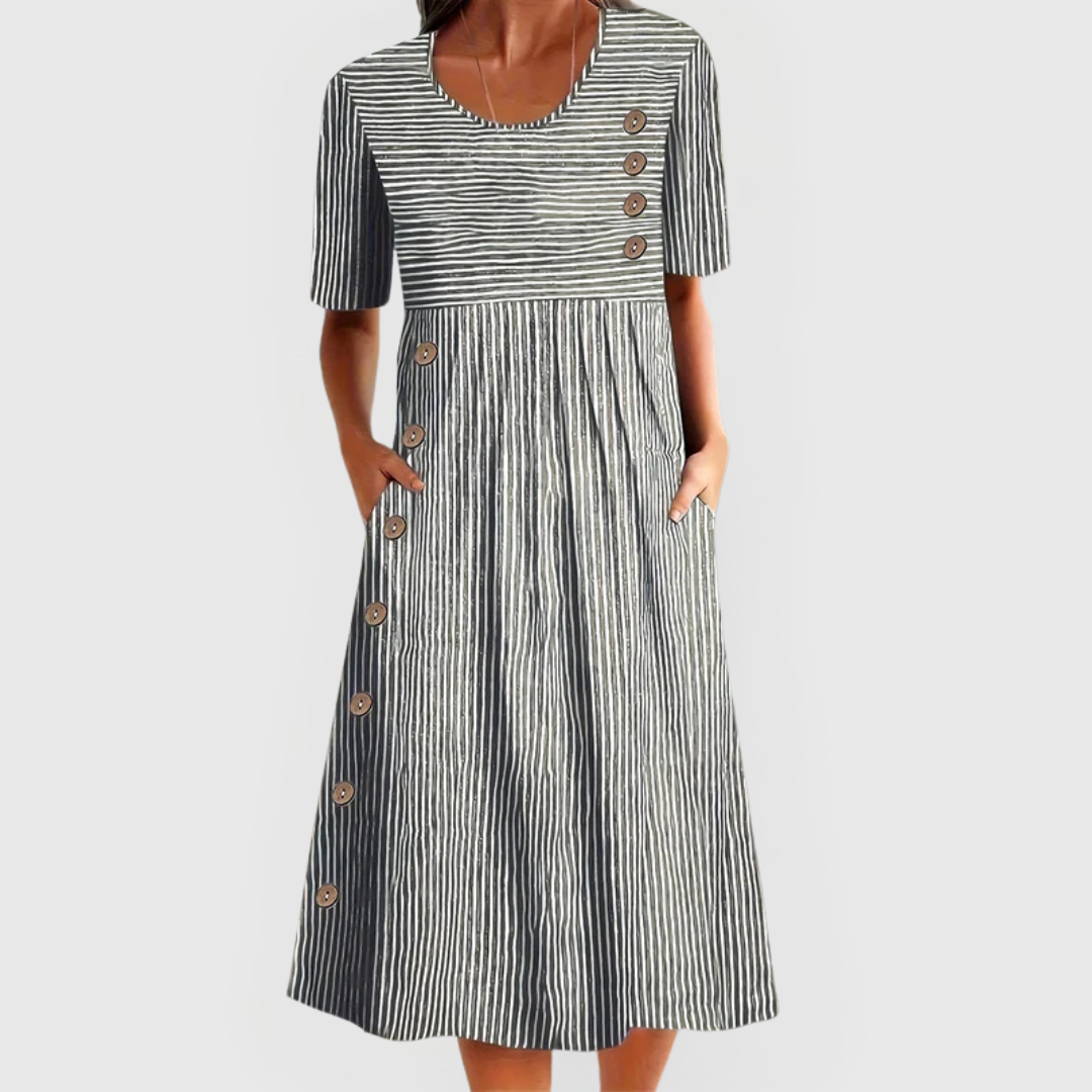 Jarna | Midi Stripe Dress