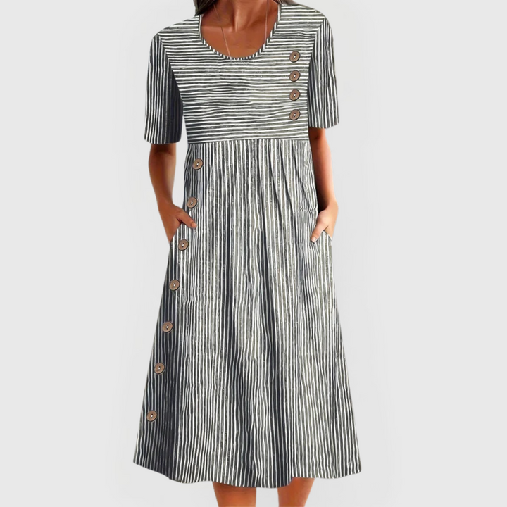 Jarna | Midi Stripe Dress